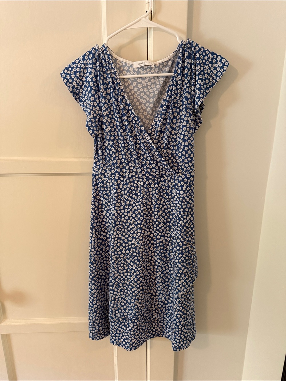 Kaileigh Blue Floral Midi Dress